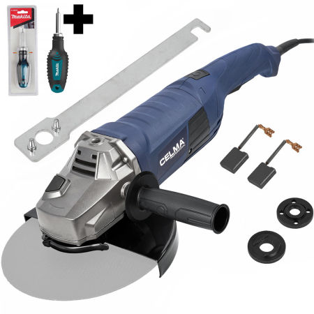 Szlifierka kątowa CELMA Professional PRAg 230GEO 2500W 230mm + Wkrętak MAKITA