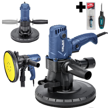 Szlifierka do gipsu CELMA Professional PRBs 225GEO 850W 225mm + + Wkrętak MAKITA