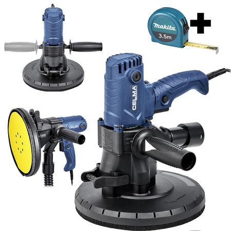 Szlifierka do gipsu CELMA Professional PRBs 225GEO 850W 225mm + Miara MAKITA 3,5m