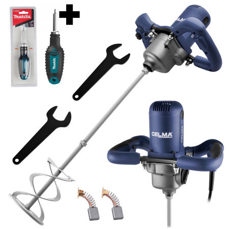 Mieszadło elektryczne CELMA Professional PRDa 140GEO 1200W 2biegi + Wkrętak MAKITA